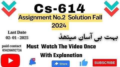 CS614 - Data Warehousing Assignment#02 Solution 💯 percent verified 2024