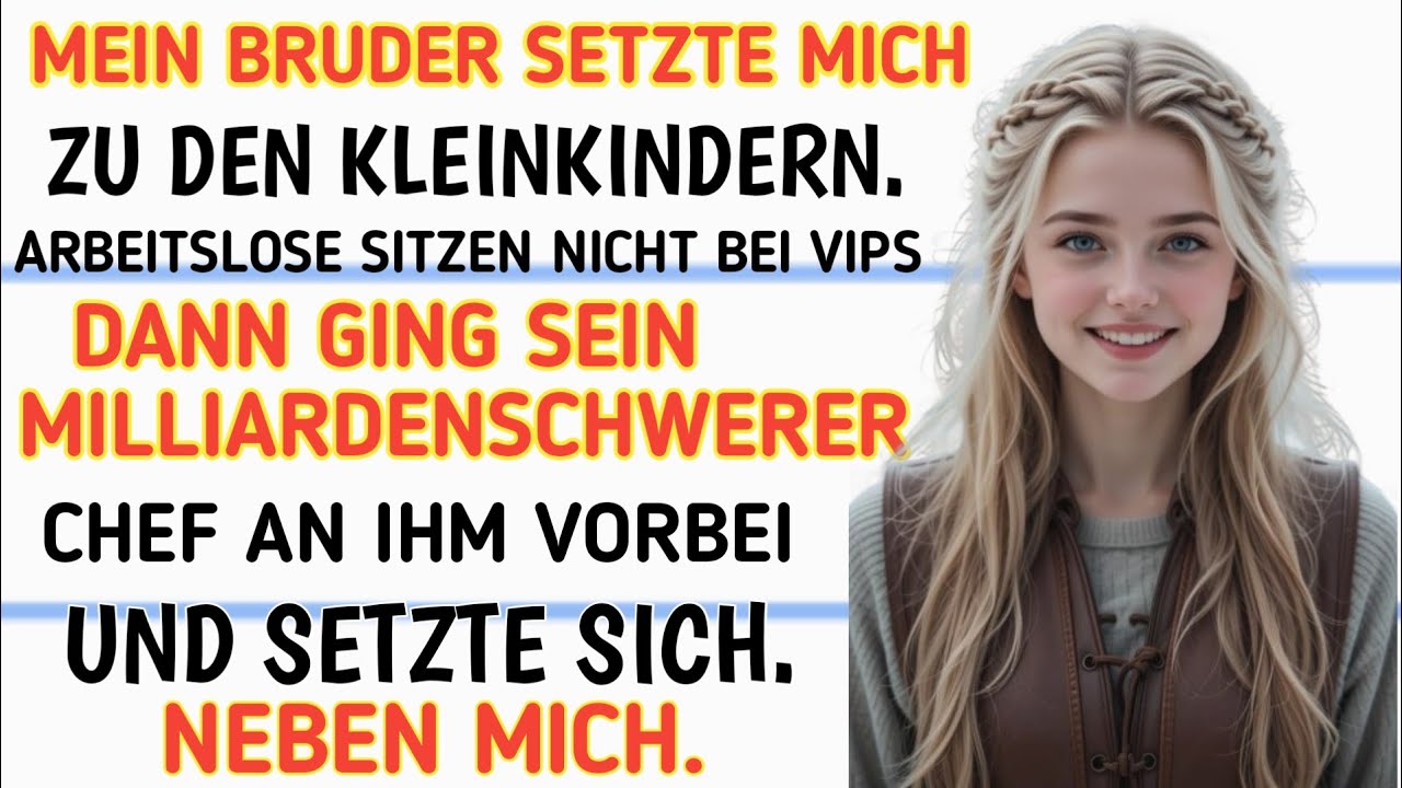 Mein Bruder setzte mich an den Kindertisch: „Du passt hier nicht rein.“ Dann setzte sich sein millin