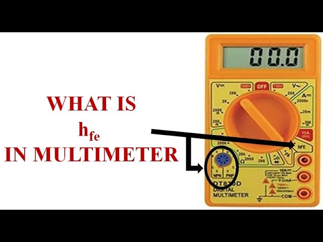 What is hfe? full form of hfe? hfe in transistor| what is beta? how to test in multimeter -