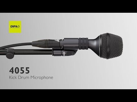 DPA 4055 Kick Drum Microphone - No more pre-tailored sound! Capture the true sound of the bass drum