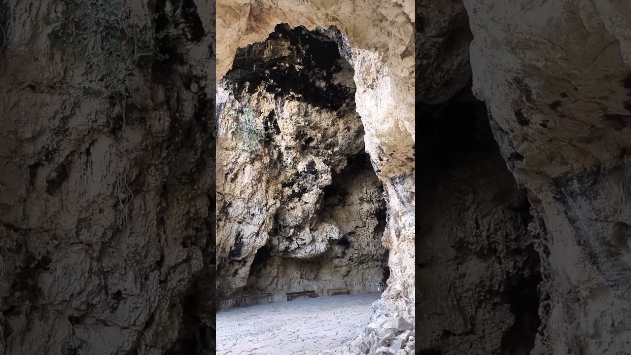 Church in the cave. Chrysopigi Monastery