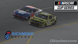 Great Racing With William Byron | iRacing AI 2024 NASCAR Cup Series Race 7 At Richmond