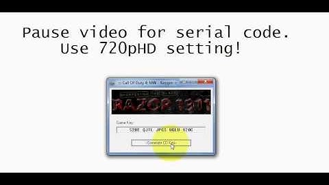 Call of Duty 4 CD Key (Keygen).avi