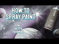 How to Spray Paint Art Tutorial using Ironlak Basic Spray Paint