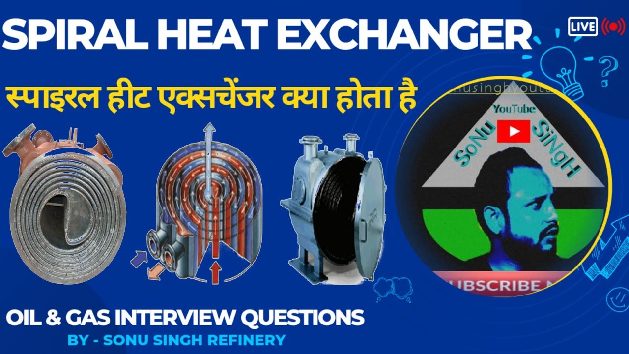 Spiral Heat Exchanger in Hindi स्पाइरल हीट एक्सचेंजर Heat Exchanger