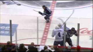 James Wright plows through Cody Franson