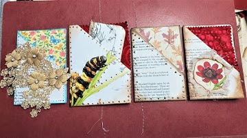 Junk Journal ~ Using Up Book Pages  Ep 35 ~ Easy Jack and Jill Pocket Folder!! :)
