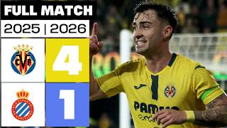 Villarreal CF 4 - 1 RCD Espanyol 2025/26 VISAS PERTVAROS RUNGTYNĖS