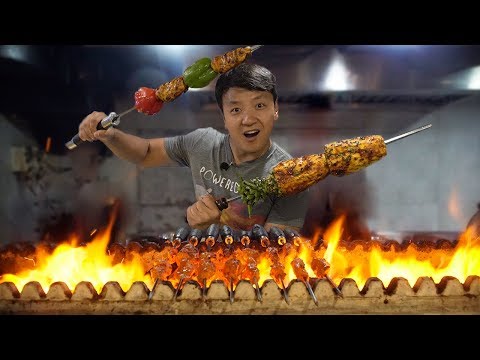 AMAZING All You Can Eat  BBQ KEBAB Buffet in India!