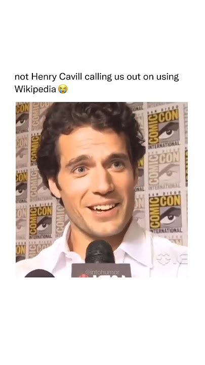 Henry Cavill calling us out on using Wikipedia #shorts #shortvideo #celebrity #funny #fyp #viral