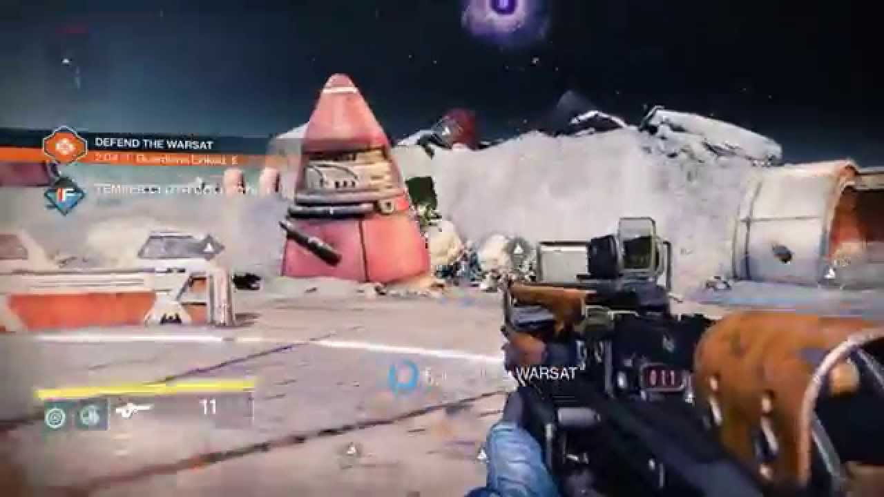 Destiny Gameplay Moon Public Event Defend The Warsat YouTube