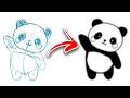 Como Desenhar um Belo PANDA KAWAII