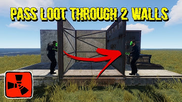 How To Pass Loot Through 2 Walls (Rust Tips and Tricks)