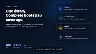 React-Bootstrap Widget Library — Pixel-Perfect Bootstrap Components for Axure RP
