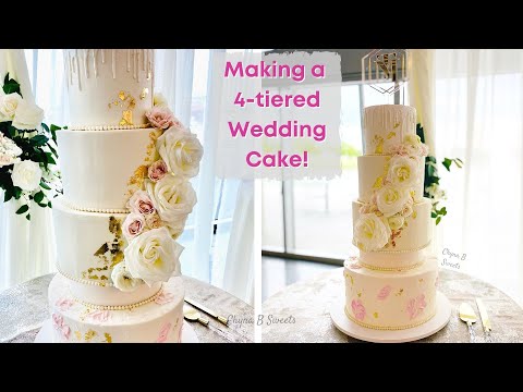 Wedding Cake Tutorial | Elegant Wedding Cake Ideas | Chyna B Sweets