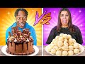 VANILLA VS CHOCOLATE FOOD CHALLENGE!