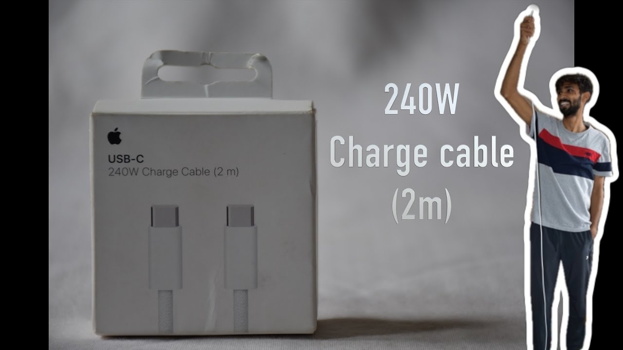 Apple 240W USB-C Charging Cable (up to 2m long!) for iPhone 15, Mac, ipad and Apple vision pro.