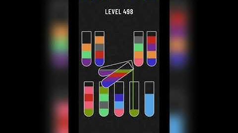 Water sort puzzle level 498