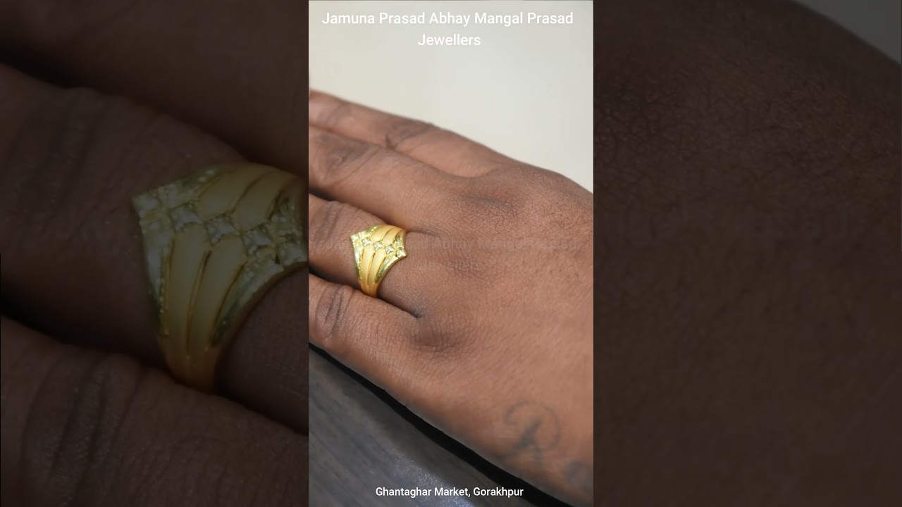 1gram gold rings/916 BIS hallmark gold rings/couple rings/mangal & mangal  @UngalThozhiDeepa - YouTube
