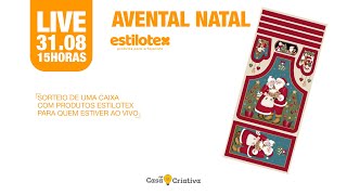 PASSO A PASSO AO VIVO - AVENTAL DE NATAL