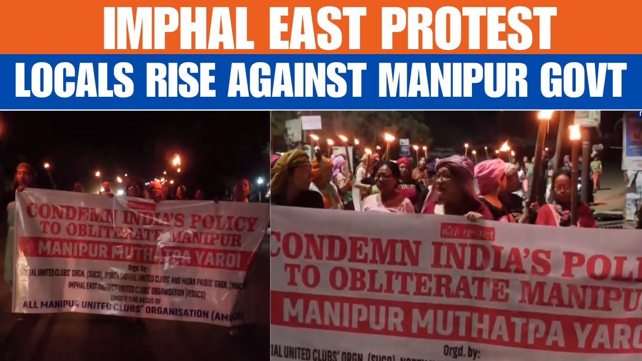Protests Erupt in Imphal East | Locals Slam Manipur Govt Over Injustice & Lawlessness | News9