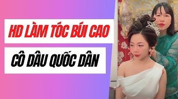 Hướng dẫn làm tóc búi cao cô dâu Quốc dân | Hạnh Phạm