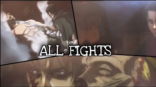 Levi Vs Beast titan All fights (round 1, 2, & 3)