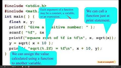 Introduction to math library functions in c programming