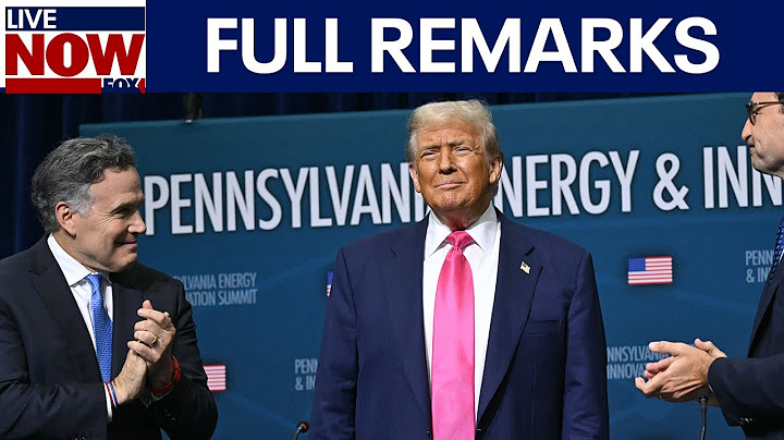 President Trump speaks at Pennsylvania Energy Summit