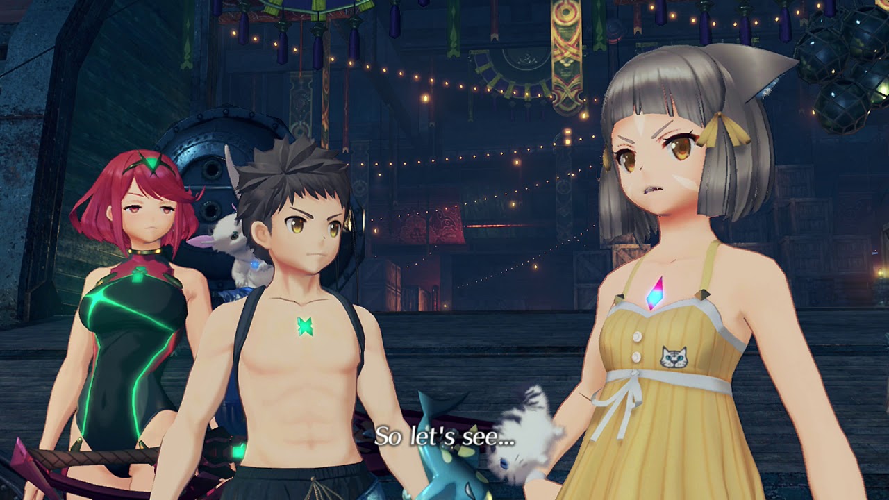 Xenoblade Chronicles 2 Swimsuit Edition Cutscene 058 Theft of Roc's