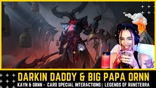 Dinka Kay REACTS: Kayn & Ornn  Card Special Interactions | Legends of Runeterra