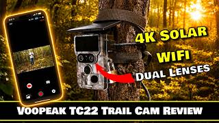 Voopeak TC22 4K Solar WiFi Dual Lenses Camera Trail Camera Review