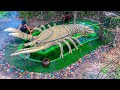 Building The Most Crayfish Mud House With Crayfish Pond By Ancient Skill At Deep Jungle