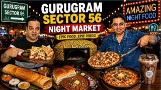 Gurgaon Sector 56 Night Food Market 🔥 Famous Street Food in Gurugram | ChatoraPoint Food Review