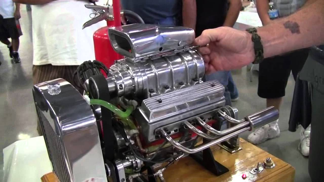 Miniature Blown V8 Engine - YouTube