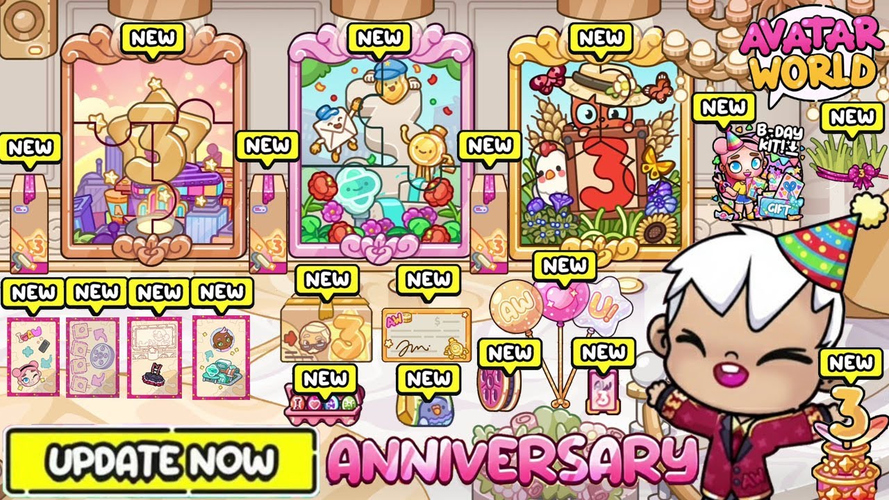 UPDATE RAHASIA ANNIVERSARY ULANG TAHUN KE-3 AVATAR WORLD