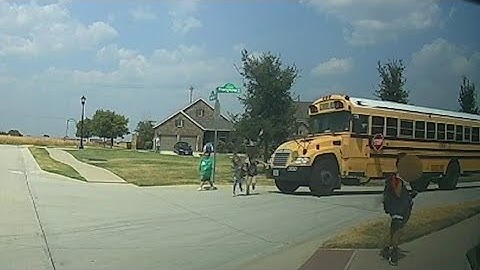 North Texas bus driver on leave for nearly hitting kids