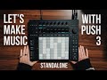 Making a melodic house beat on the ableton push 3 standalone