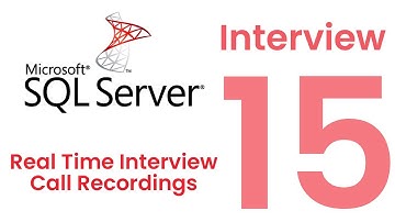 Ms SQL Server DBA Experienced Interview Questions And Answers - Interview 15