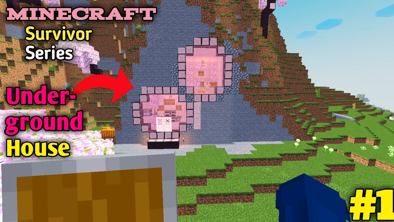 Minecraft PE Survival Series Ep 1 in Hindi 1.21 | Made op Survival Base ...
