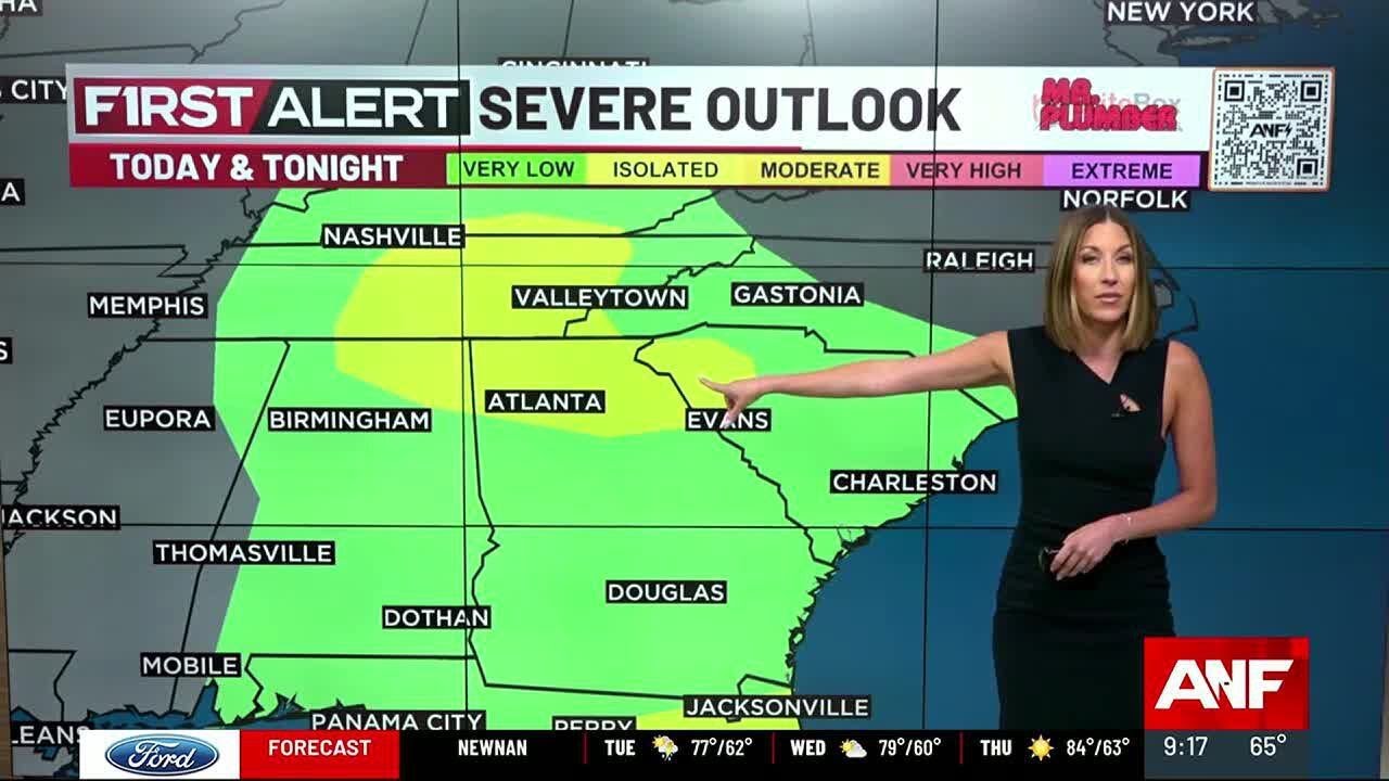 First Alert Forecast: Showers Today, Scattered Storms Tonight - YouTube