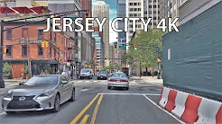 Driving Downtown - Jersey City USA 4K