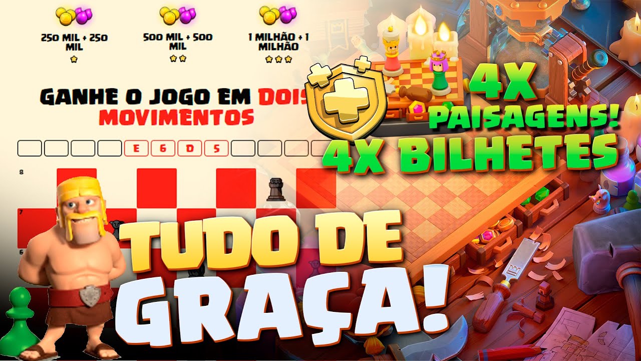 Paisagem de Xadrez disponível em oferta especial - Clash of Clans