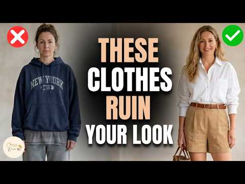 12 Casual Clothes Elegant Women Over 40 NEVER Wear | Alternatives Mentioned thumbnail