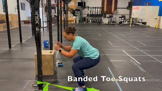 Banded Toe Squats