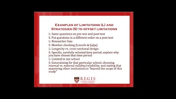 Delimitations and Limitations