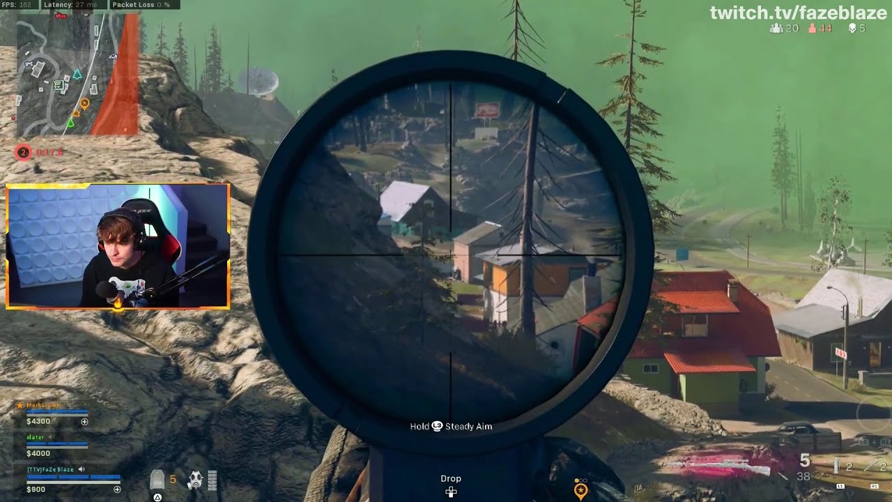 FAZE BLAZE SNIPES FAZE RUG IN WARZONE😆 YouTube