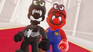 Super Mario Odyssey - Spider Mario & Venom Luigi Final Boss + Darker Side