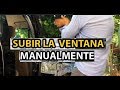 como subir la ventana electrica de tu auto manualmente