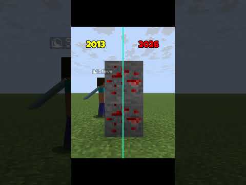 2013 VS 2026 Texture | The Evolution of Minecraft ❤️ #minecraft  #shorts
